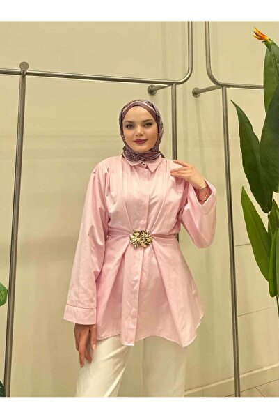 MODA KEMER DETAYLI GÖMLEK