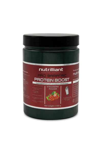 NUTRILLIANT Fermented protein powder in kefir granules, with natural strawber...
