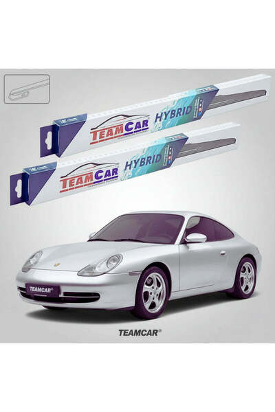 TEAMCAR Lamele ștergătoare Porsche 911 996 1997-2005 |   Set frontal hibrid –...