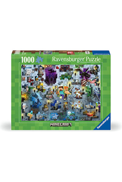 RAVENSBURGER Παζλ Minecraft Μόμπς 2D 1000 Κομμάτια Κωδικός: 12000422