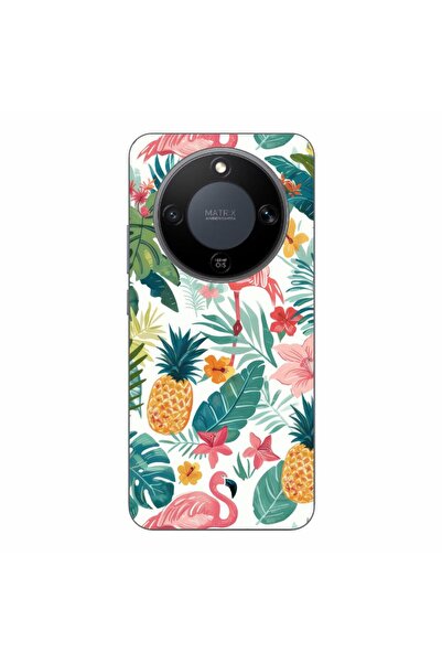 OEM Husa compatibila cu Honor Magic8 Lite Silicon Gel Tpu Model Tropical Pattern