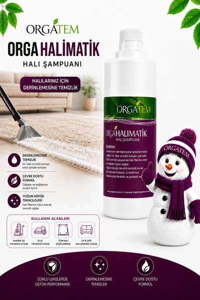 OrgaHalımatik Halı Temizleyici Şampuan 750 ML Leke Çıkarıcı