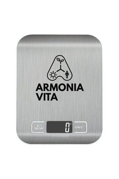 Armonia Vita Digital Kitchen Scale, 5kg/1g Precision Stainless Steel Food Sca...