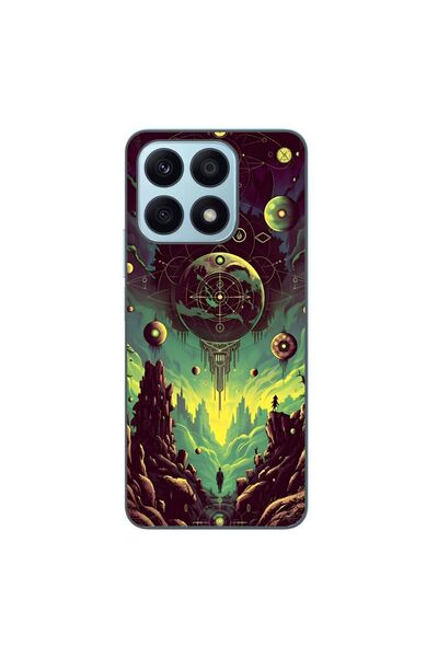 OEM Husa compatibila cu Honor X8a Silicon Gel Tpu Model Mystical Planet