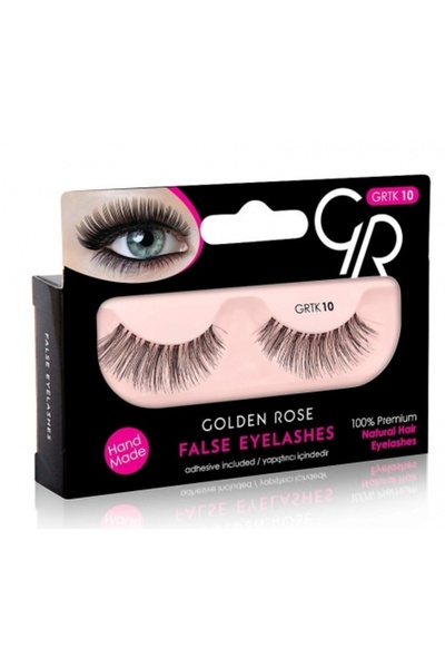 Golden Rose FALSE EYELASHES AND ADHESIVE GRTK 10
