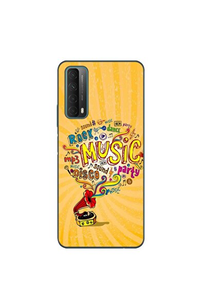 OEM Калъф, съвместим с Huawei P Smart 2021, силиконов гел TPU, с десен Музика...