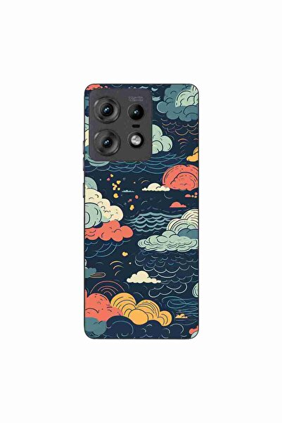 OEM Husa compatibila cu Motorola Edge 50 Pro Silicon Gel Tpu Model Mystic Nig...