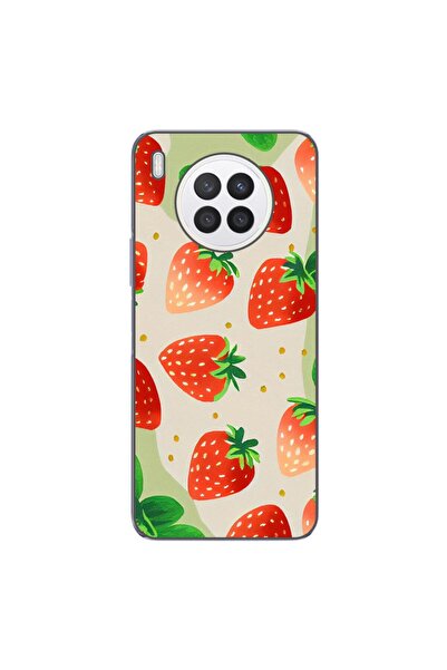 OEM Husa compatibila cu Huawei Nova 8i Silicon Gel Tpu Model Capsuni Pattern