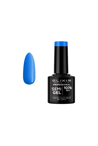 Elixir SEMI GEL (ΗΜΙΜΟΝΙΜΟ ΒΕΡΝΙΚΙ) - 1076 (SKY) 8ML