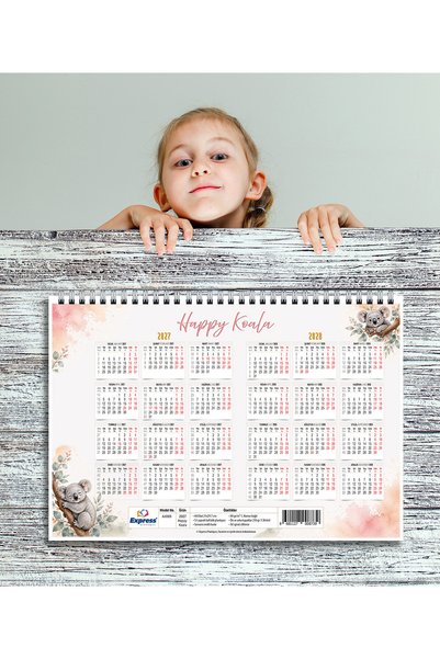 express planlayıcı 2026-2027 53-Week Planner with Academic Calendar - Happy Koala