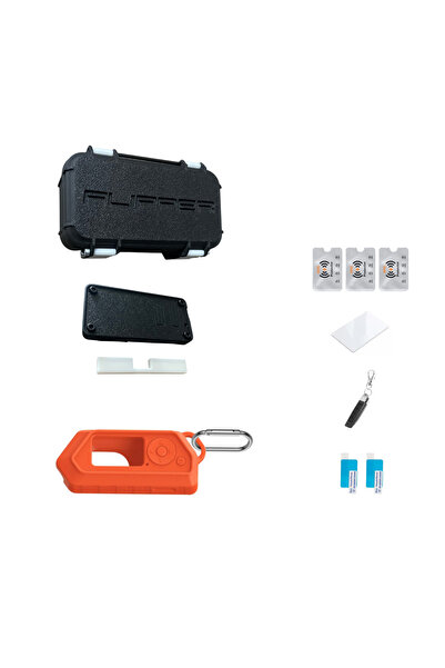 UnderShop Set de accesorii Flipper Zero - Husă de silicon V2, Cutie de transp...