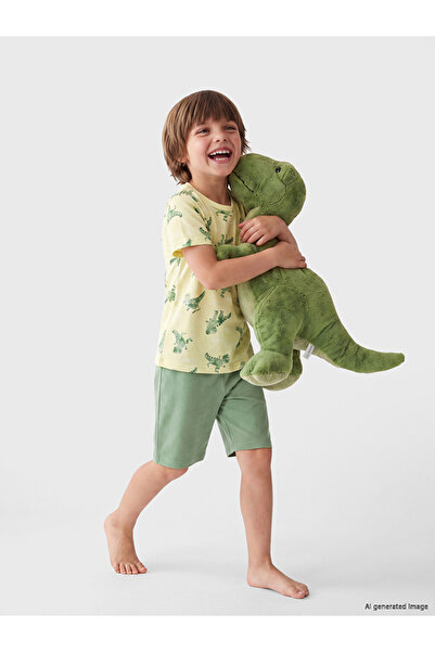 LC Waikiki Esvab • Modern & Distinctive Printed Boys' Shorts Pajama Set