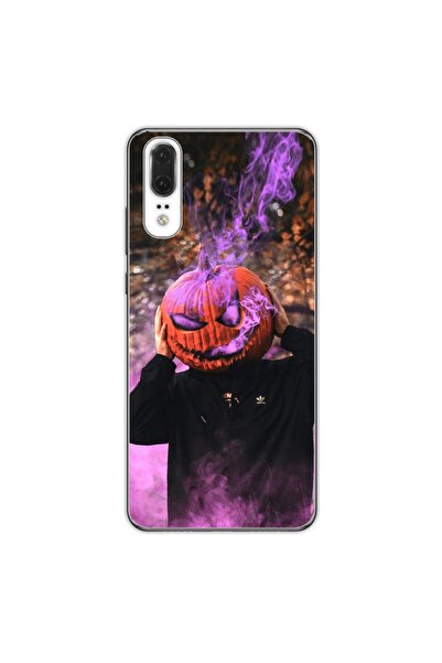 OEM Θήκη συμβατή με Huawei P20 από σιλικόνη gel TPU με σχέδιο κεφαλής κολοκύθ...