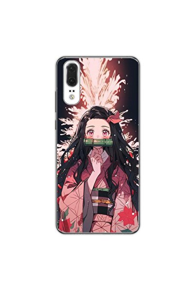 OEM Husa compatibila cu Huawei P20 Silicon Gel Tpu Model Demon Slayer Nezuko