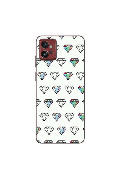 OEM Husa compatibila cu Motorola Moto G32 Silicon Gel Tpu Model Diamonds Patt...