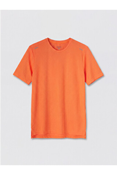 LC Waikiki تي شيرت رياضي رجالي من Orange Crew Neck من New Season
