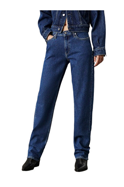Calvin Klein Γυναικείο Straight Τζιν Navy Μπλε J20J224001-1A4