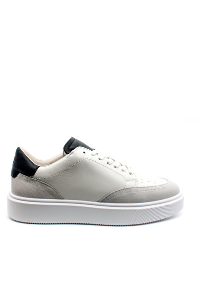Ted Baker Ανδρικά Δερμάτινα Luigis Sneakers Λευκά 270903-WHITE NAVY