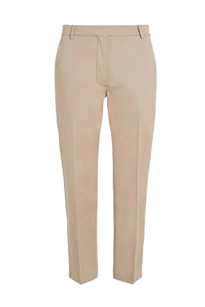 Tommy Hilfiger Γυναικείο Slim Straight Παντελόνι Μπεζ WW0WW40504-AEG