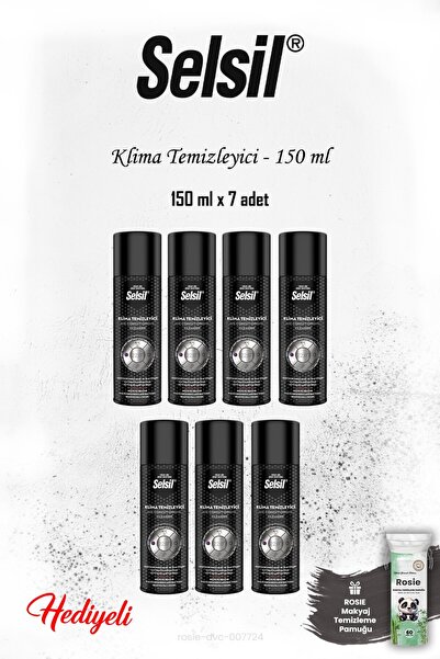 Selsil Klima Temizleyici 150 ml 7 adet, ROSIE