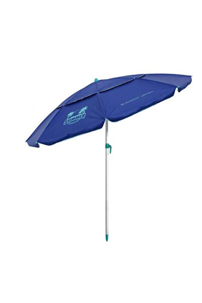 Narpo Umbrelă de plajă rezistentă la vânt, protecție UPF+50, cadru din alumin...