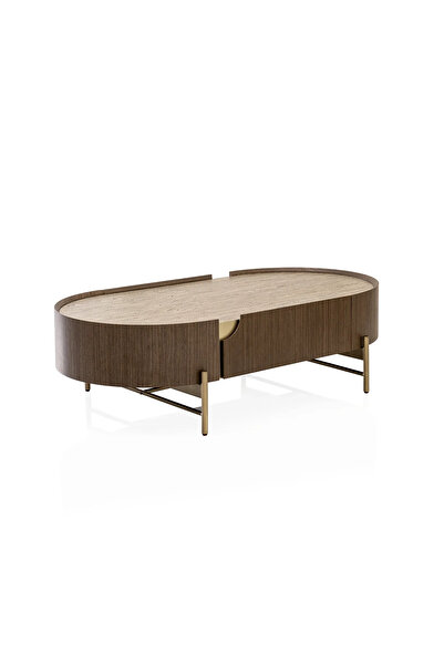 Midas Furniture WOODEN AND METAL CENTER TABLE 140X80X40 CM GREY
