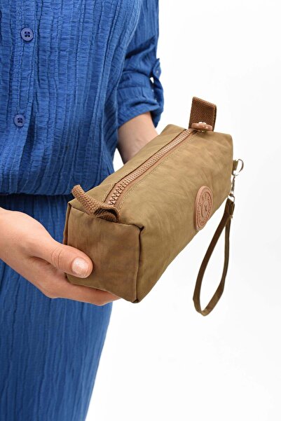NEMO BAGS Pencil Case Tan Washable Waterproof Single Compartment Wallet Type ...