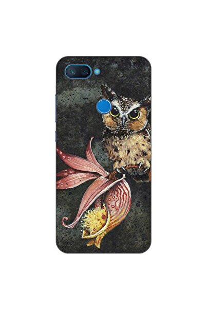OEM Case compatible with Xiaomi Mi 8 Lite Silicone Gel Tpu Pattern Owl Painted