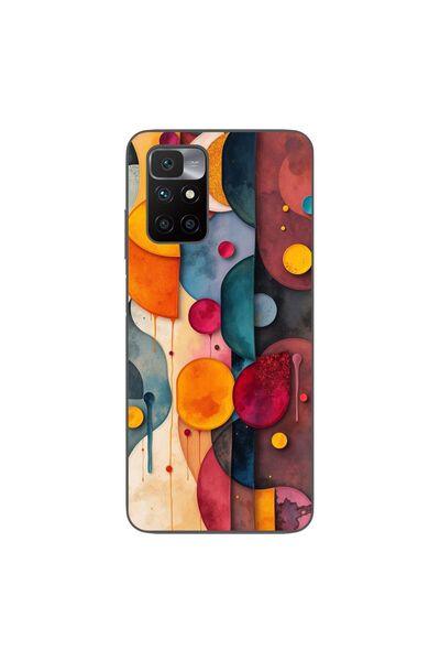 OEM Husa compatibila cu Xiaomi Redmi 10 Silicon Gel Tpu Model Abstract Shapes...