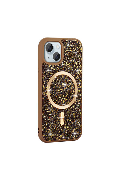 Case 4U iPhone 13 Kılıf Pırlanta Tasarımlı Magsafe Şarj Özellikli C4U Mozaik ...