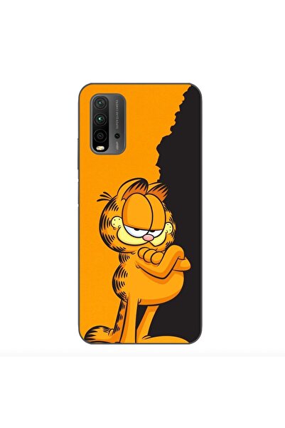 OEM Case compatible with Xiaomi Redmi 9T Silicon Gel Tpu Model Garfield Black...