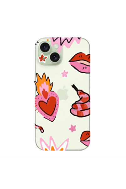 Other Apple iPhone 15 Plus Snake heart Transparent Silicone TPU Θήκη