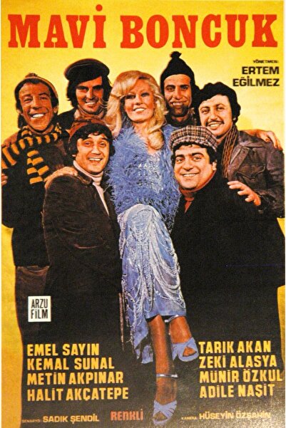 ESLEM Mavi Boncuk Poster Yeşilçam Filmi Kemal Sunal Tarık Akan Kalın Kağıt Ba...