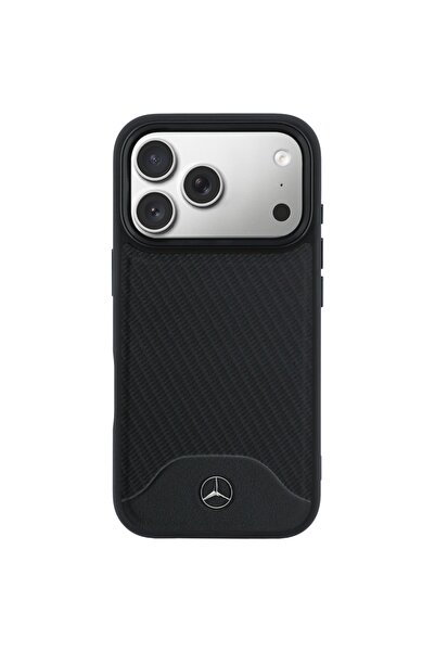 Mercedes Benz Husă MagSafe Mercedes din piele cu efect de lemn pentru iPhone ...