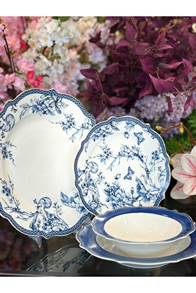 Gifts and More Hacı Ali BLUE LİFE 24 PARÇA YEMEK TAKIMI