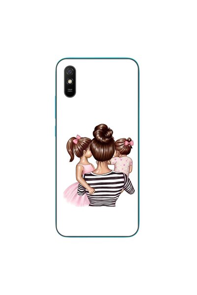 OEM Θήκη συμβατή με Xiaomi Redmi 9A Σιλικόνης Gel TPU Μοντέλο Μαμά και Κορίτσια