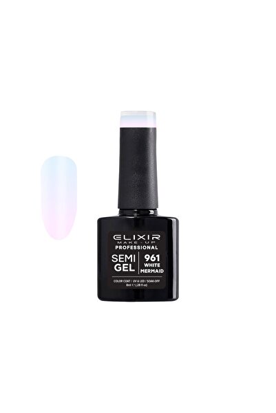 Elixir SEMI GEL ΗΜΙΜΟΝΙΜΟ ΒΕΡΝΙΚΙ 961 (White MERMAID) 8ML