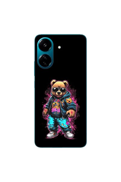 OEM Husa compatibila cu Xiaomi Redmi 13C 4G Silicon Gel Tpu Model Bear Cool B...