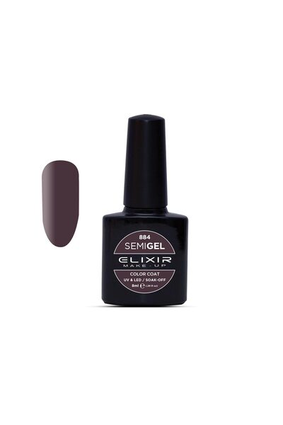 Elixir SEMI GEL (ΗΜΙΜΟΝΙΜΟ ΒΕΡΝΙΚΙ) - 884 (DEEP TUSCAN Red) 8ML