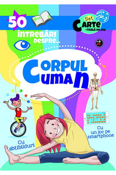 Editura Prestige 50 Intrebari despre ... Corpul Uman ( cu abtibilduri)