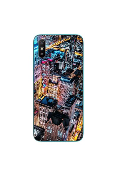 OEM Θήκη συμβατή με Xiaomi Redmi 9A Σιλικόνης Gel TPU Μοντέλο Νυχτερινή Πόλη