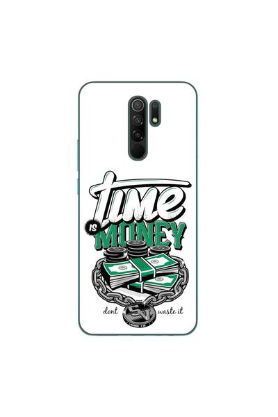OEM Husa compatibila cu Xiaomi Redmi 9 Silicon Gel Tpu Model Mesaj Time Is Money