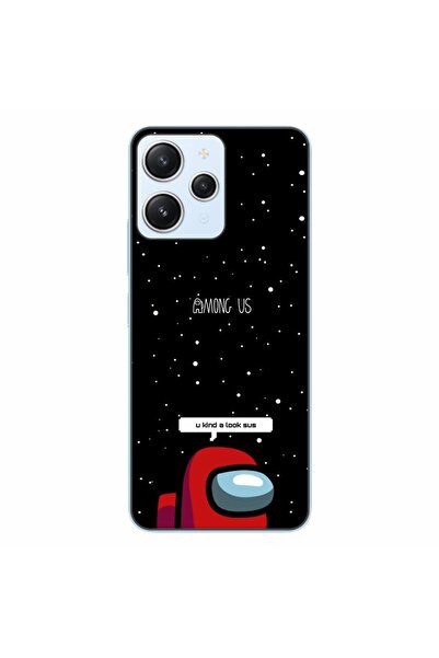 OEM Case compatible with Xiaomi Redmi 12 4G Silicon Gel Tpu Model Among Us