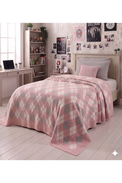 DOUX HOME Baklava Colored Knitwear Bedspread Single 180 X 230 cm