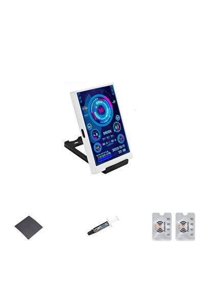UnderShop Mini monitor gaming IPS de 3,5 inch, monitorizare GPU, CPU, SSD, re...