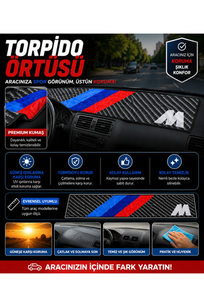 zifona m logo bmw torpido Örtüsü Havlusu Göğüs Havlusu Yıkanabilir Biyeli