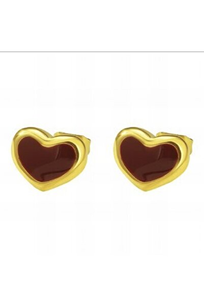 PRETTY LITTLE LADY "HEARTS" EARRINGS, 18K GOLD PLATED STEEL