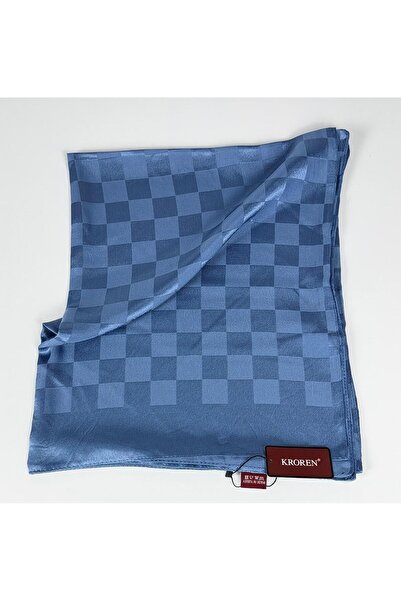 KROREN Crepe Jacquard Checkered Pattern Shawl - 70 X 190 - 7379-520
