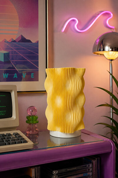 The Shogun WAVY LAMP عاكس الضوء الزخرفي الفاخر - مصباح ليلي بتصميم عصري، إضاء...