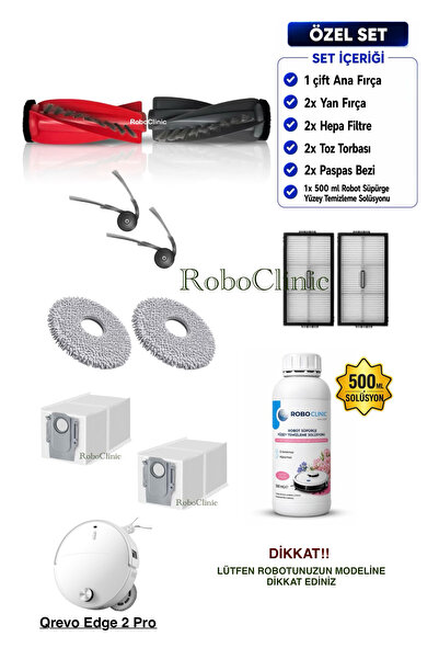 Roboclinic منظف روبوروك كيروفو إيدج 2 برو الروبوتي، منظف متوافق مع المكنسة ال...
